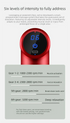Mini Massage Gun Deep Tissue Percussion Muscle Massager Portable Handheld Quiet 6 Speeds 4 Heads Type-C Charging Electric Body Relaxer Tool Black