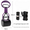 Portable Pet Pooper Scooper 28cm Handheld Dog Waste Jaw Claw Picker with Bone Dispenser & Waste Bags Purple