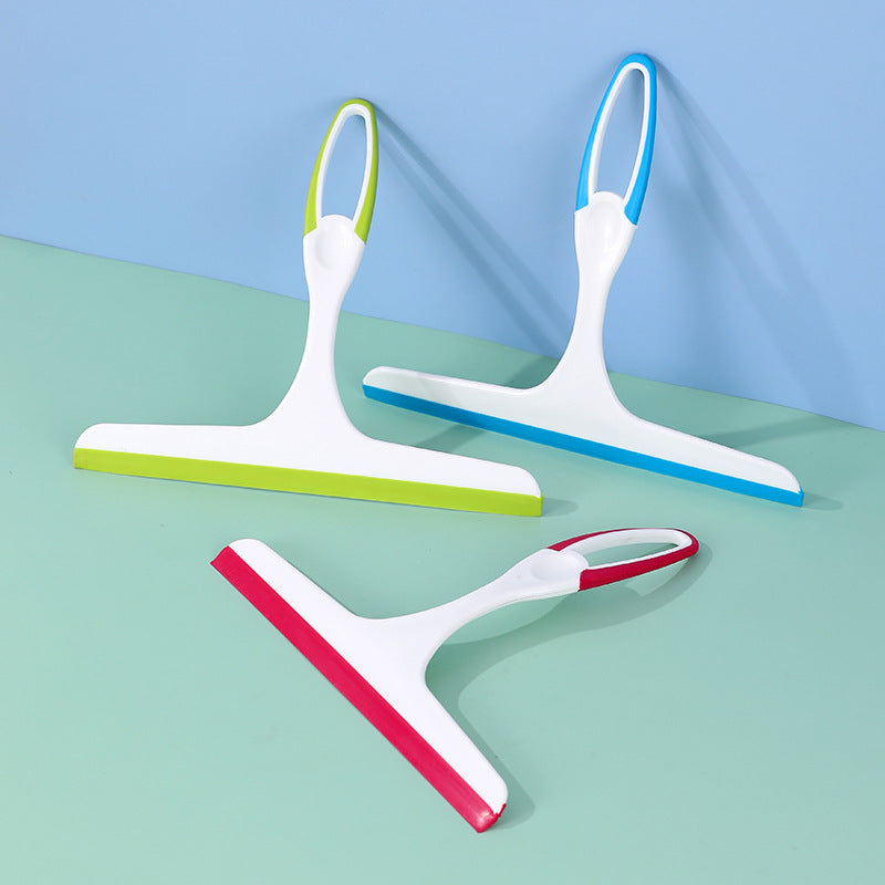 3 PCS Window Squeegee Set Shower Glass Wiper Streak Free TPR Blade Multi Purpose Cleaning Tool for Bathroom Mirror Car Tiles Red Green Blue