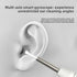 Smart Visual Ear Wax Removal Tool with HD Camera WiFi Wireless Otoscope Ear Cleaner 3.5mm Ultra Slim Lens for iPhone Android Black