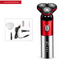 Electric Shaver for Men 3D Rotary Razor Wet and Dry Waterproof USB Rechargeable LED Display Travel Lock Gift Box Red