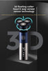 Electric Shaver for Men 3D Rotary Razor Wet and Dry Waterproof USB Rechargeable LED Display Travel Lock Gift Box Red
