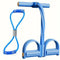 2 PCS 4-Tube Pedal Resistance Band & Figure 8 Chest Expander Blue Elastic Sit Up Pull Rope for Home Gym Yoga Pilates