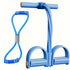 2 PCS 4-Tube Pedal Resistance Band & Figure 8 Chest Expander Blue Elastic Sit Up Pull Rope for Home Gym Yoga Pilates