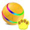 Yellow Durable TPU Smart Interactive Electric Pet Toy Ball With Remote - Automatic Normal & Crazy Mode Bouncing Dog & Cat Chew Toy, Remote Activated