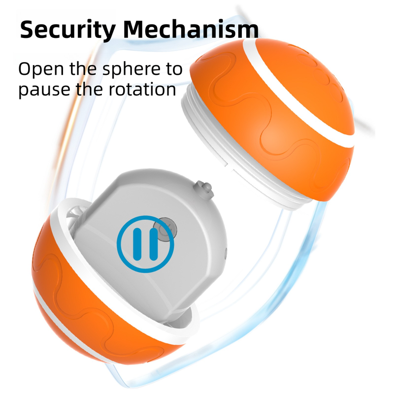 Yellow Durable TPU Smart Interactive Electric Pet Toy Ball With Remote - Automatic Normal & Crazy Mode Bouncing Dog & Cat Chew Toy, Remote Activated