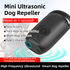 Portable Mini Single-Head Ultrasonic Dog Repeller & Trainer with LED Flashlight - Multi-Function Pet Safety Device for Outdoors
