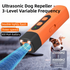 Portable Mini Single-Head Ultrasonic Dog Repeller & Trainer with LED Flashlight - Multi-Function Pet Safety Device for Outdoors