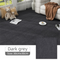 16 Pack Dark Grey Durable & Soft Self-Adhesive Carpet Tiles(30x30cm) - Interlocking Non-Slip Square Floor Mat for Bedroom, Office & Living Room