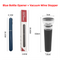Blue Pen-Style Air Pressure Wine Bottle Opener with Vacuum Wine Stopper Set - Effortless Cork Removal for Home & Champagne Party