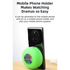Green IPX4 Waterproof Portable Bluetooth Shower Speaker with Suction Cup & LED Light - Multi-Use As Phone Stand, Built-in Mic for Hands-Free Calling
