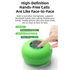Yellow IPX4 Waterproof Portable Bluetooth Shower Speaker with Suction Cup & LED Light - Multi-Use As Phone Stand, Built-in Mic for Hands-Free Calling