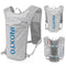 Grey-Blue 5L Ultra-Light Hydration Running Vest - Quick-Dry Trail Running & Marathon Backpack with Night Reflective Safety