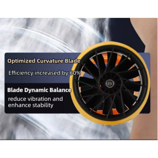 Black Ultra-High Power Cordless Turbine Air Blower With Lithium Battery & Australian Plug Kit - 30,000 RPM High Velocity and Lightweight Operation for Leaf Blowing, Snow Removal & Multi-Use