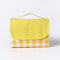 Yellow Plaid Foldable Waterproof & Moisture-Proof Picnic Blanket 150x100CM - 600D Three-Layer Composite Oxford Extra Large Mat for Beach & Camping