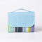 Blue Striped Foldable Waterproof & Moisture-Proof Picnic Blanket 150x100CM - 600D Three-Layer Composite Oxford Extra Large Mat for Beach & Camping