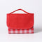 Red and White Plaid Foldable Waterproof & Moisture-Proof Picnic Blanket 150x100CM - 600D Three-Layer Composite Oxford Extra Large Mat for Beach & Camping