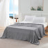 Light Grey Queen Size 200x150CM Cooling Blanket for Hot Sleepers - Lightweight Breathable All-Season Throw, Hand / Machine Washable