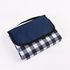 Dark Blue Lattice Foldable Waterproof & Moisture-Proof Picnic Blanket 150x100CM - 600D Three-Layer Composite Oxford Extra Large Mat for Beach & Camping