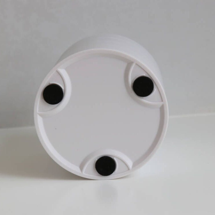 White 4-Layer Rotating Jewelry Storage Box - Dust-Proof Velvet Lined Organizer for Rings, Coins, and Hair Accessories (10x10CM)