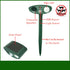Model 704 Solar Powered Animal Repeller - High-Performance Ultrasonic & Optical Deterrent for Yard Protection