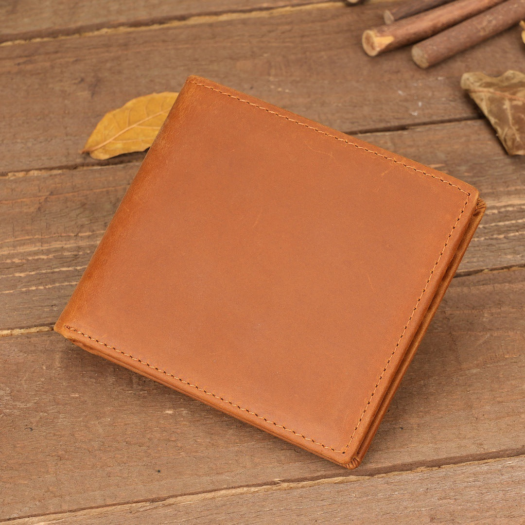 Style 1 To My Son Embossed Genuine Cowhide Leather Men's Wallet (Gift Giver: Love Dad) - Anti-Theft RFID Blocking - Personalized Dad & Mom Gift