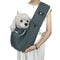 Dark Grey Adjustable Pet Carrier Sling Bag - Comfortable Wide Shoulder Strap Crossbody Tote for Cats and Small Dogs (Up to 13 lbs)