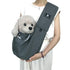 Dark Grey Adjustable Pet Carrier Sling Bag - Comfortable Wide Shoulder Strap Crossbody Tote for Cats and Small Dogs (Up to 13 lbs)