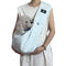 Light Grey Adjustable Pet Carrier Sling Bag - Comfortable Wide Shoulder Strap Crossbody Tote for Cats and Small Dogs (Up to 13 lbs)