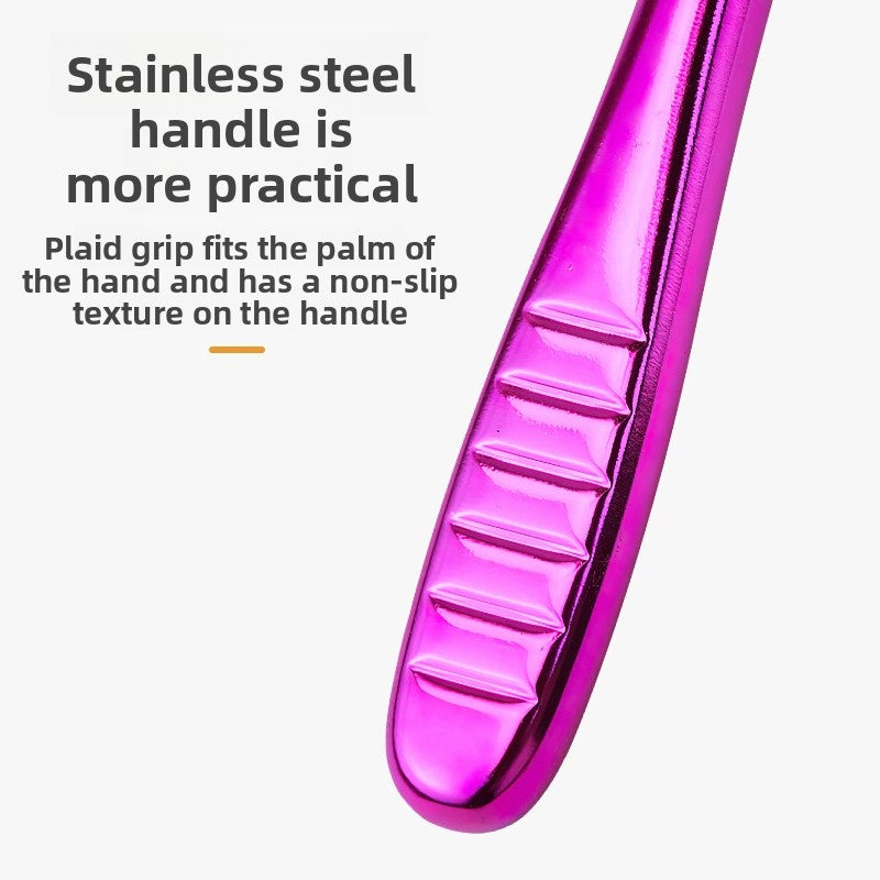 2-Pack Stainless Steel Foot Planer and Callus Remover - Professional Pedicure Tool for Dead Skin and Hard Calluses (Rose Red)