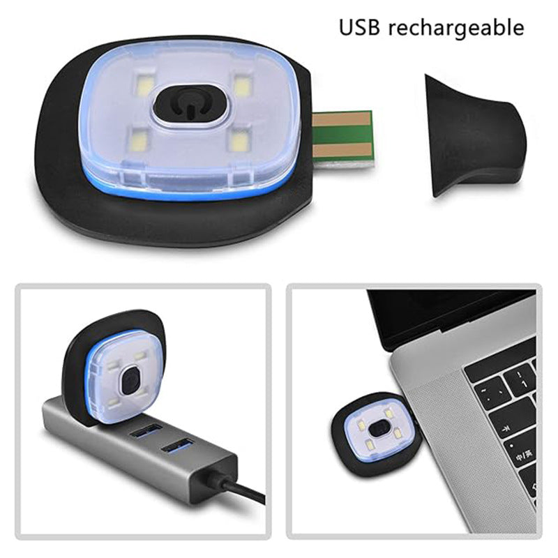 Green Removable LED Bluetooth Headphone Beanie - Washable Knit Hat with 3-Level LED Illumination & Stereo Sound, USB Rechargeable