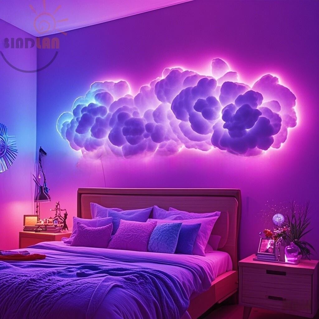 DIY Thunder Cloud Light Strip - USB Powered, App/Remote Controlled, Voice Control Supported, RGB LED Atmosphere Decoration