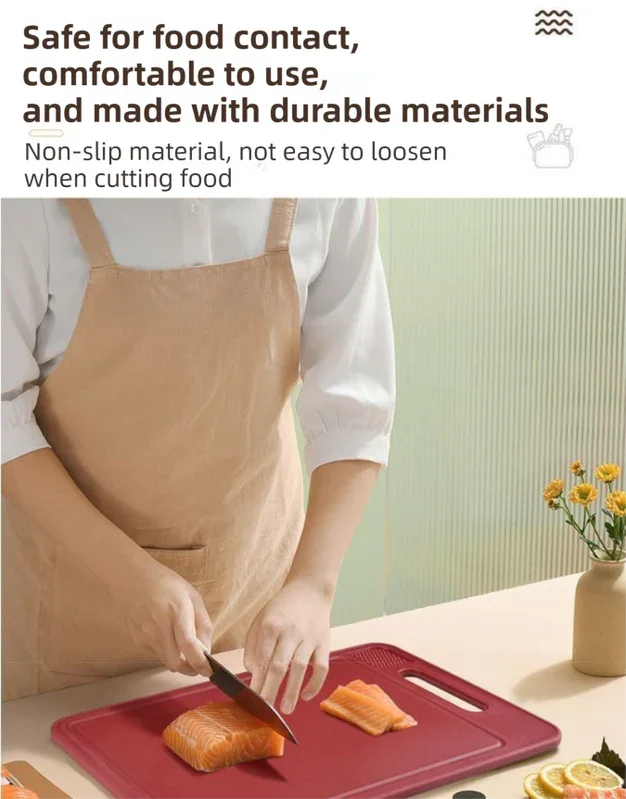Beige Aluminum Fast Thawing Dual-Sided Cutting Board(31x21CM) - Multifunctional Kitchen Tool with Garlic Grinder and Knife Sharpener