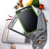 Grey Aluminum Fast Thawing Dual-Sided Cutting Board(31x21CM) - Multifunctional Kitchen Tool with Garlic Grinder and Knife Sharpener