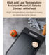 Black Aluminum Alloy Fast Thawing Dual-Sided Cutting Board(36.5x25CM) - Multifunctional Kitchen Tool with Garlic Grinder and Knife Sharpener