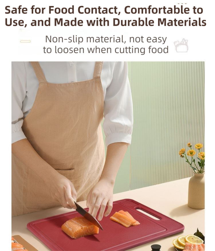 Red Aluminum Alloy Fast Thawing Dual-Sided Cutting Board(36.5x25CM) - Multifunctional Kitchen Tool with Garlic Grinder and Knife Sharpener