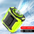 Light Green Portable Waist Fan - Construction Site Cooling Solution with 360° Turbo Ice Engine, 100 Speed Gears, and LED Light