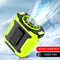 Light Green Portable Waist Fan - Construction Site Cooling Solution with 360° Turbo Ice Engine, 100 Speed Gears, and LED Light