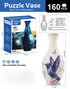 160 PCS Autumn 3D Puzzle Vase - DIY Interlocking Flower Vase Kit, Home Decorative and Toy Gift for Mom
