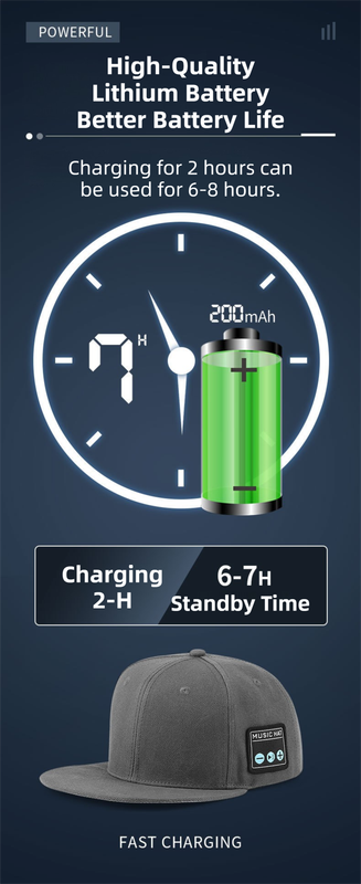 Black Bluetooth 5.4 Music Adjustable Sun Hat - Wireless Audio Speaker Cotton Cap for Sports, Golf, and Outdoor Activities