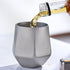 Sandblasted Finish Double-Walled Hexagonal Pure Titanium Mug - 250ml Insulated Beer, Liquor, and Tea Cup for Home and Travel Use