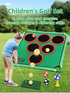 Indoor/Outdoor Golf Hitting Target Game Mat with Stand & Storage Bag - Family Fun Interactive Sports Toy and Practice Aid
