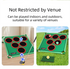 Indoor/Outdoor Golf Hitting Target Game Mat with Stand & Storage Bag - Family Fun Interactive Sports Toy and Practice Aid