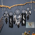 5-Piece Bohemian Handmade Dreamcatcher Wall Hanging Set (Black) - Nordic Style Feather Room Decor with Premium Gift Box