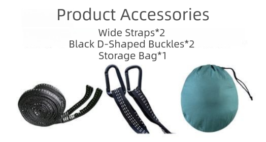 290 x 140CM Professional Nylon Hammock with Integrated Mosquito Net & Sunshade - 2-Person  Anti-Rollover Camping Swing with Heavy-Duty Installation Kit (Dark Green)