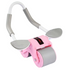 Pink Multifunctional Abdominal Roller with Automatic Rebound - Core Strength Trainer with Extra-Wide Double Wheels and Kneeling Mat for Home Gym