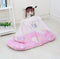 Pink Portable 3-in-1 Mosquito Net Set with Soft Sleep Pad & Pillow - Foldable Pop-Up Travel Bassinet for Infants, Breathable Shield for Indoor & Outdoor Use
