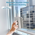 One Pair Magnetic Double-Sided Window Cleaner for 3-10mm Glass - Professional Glass Scrubber with 8X Strong Suction Power & Safety Rope
