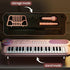 Portable Kids' Electronic Piano with Sheet Music and Microphone - Professional 37-Key Tactile Feedback, Support Recording & Multiple Performance Modes, Beginner-Friendly & Durable Musical Toy(Rose Red)