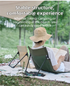 Black Portable Folding Camping Chair with Backrest & Storage-Bag - Ultra-Light Aluminum Alloy Lawn Chair, Beach & Balcony Travel Seating